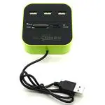 Technotech All In One Combo Card Reader And 3 Port Usb 2.0 Hub