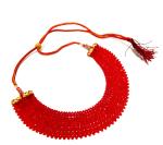 JAYA VISION ENTERPRISES Red Crystal beaded Beautiful Choker