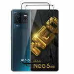 IQOO Neo 6 5G FULL TEMPERED GLASS 11D By EZell (2 Packs), Ultra clear, Zero Bubbles, Sensitive touch,9H Hardness, Anti-Scratch, Anti oil Stains & Full Glue Tempered Mobile Screen protector