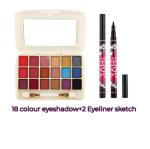 LADYEYE Cute Makeup Kit of Eyeshadow Palette with 2 Eyeliner Sketch