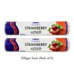 Satya Classic Strawberry Incense Sticks Rolls 250gm Each (Pack of 2)