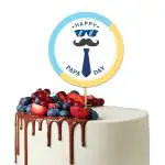 Festiko Happy Father's Day Cake Topper, Love You Papa Father's Day Decoration