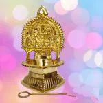 NAAYAGI - AUSPICIOUS PANCHALOHA MADE - KAMAKSHI DIYA - 5.3 INCH HIGH / SMALL SIZE FOR POOJA NEEDS AND GIFT