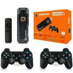 Amazm - Wireless Retro Game Stick, M10 X2PLUS 4K HD HDMI Output 2.4G Wireless Controller Gamepad Built-in 40,000 Games Mini Plug and Play Arcade Video Home Emulators Game Console, Gift for Kids Adults