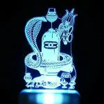 Arus Multicolor Lord Shivam Shiv Ling Nag Devta 3D Night Lamp