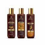 Khadi Organique Moroccan Argan Hair Shampoo, Conditioner & Oil For Hair Growth (Set of 3) - 600 ml