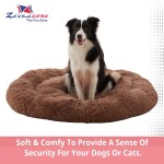 Zexsazone Soft and Comfortable Washable Orthopedic Large Dog Bed - Brown (M Size) 60 CM pet bed