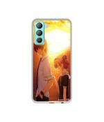 Casotec Girl Boy Sunset Sea Design Printed Silicon Soft TPU Back Case Cover for Tecno Pop 5 LTE