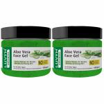 Luvyh Aloe Vera Multipurpose Gel 200g (pack of 2) for Skin and Hair Organic Non-Toxic AloeVera Gel for Acne, Scars, Glowing & Radiant Skin Treatment for All Skin Types No Parabens, No Mineral Oil, No Sulphate, No Silicone