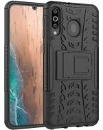 A ACCESSORIES KART Samsung M30 Black Polycarbonate Back Cover