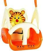 Goyal's Panda Baby Musical Swing - with Multiple Age Settings | 4 Stages | (Orange)