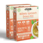 Millets Spinach Dosa mix | Pack of 2 | Iron rich Spinach | Each pack 250g