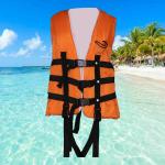 MOSTSHOP Life Jacket, Vest Life Safety Jackets & Preservers Weight Capacity Up to Professional Swimwear Swimming Fishing Jacket with Whistle, Swimming Aid Vest High Buoyancy Foam Life Jacket Drifting Boating