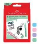 Faber-Castell Super Gel Textliner Crayon - Pack of 6 (Pastel Purple)