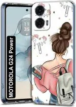 Fashionury Back Cover for MOTOROLA g24 Power, MOTOROLA MOTO G24 Power (Multicolor, Grip Case, Silicon, Pack of: 1)