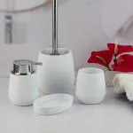 Kookee Acrylic Bathroom Accessories Set of 5, Modern Acrylic Bath Set Gift Items for Home (10030)