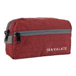 TRAVALATE Red Polyester Toiletry Travel Bag
