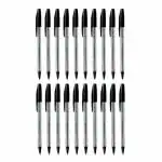 Uni-ball Sar Black Ink Ball Pen 0.7 mm (Pack of 20)