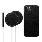 Shopymart iPhone 14 Pro Max Black Honeycomb Vinyl Slim, Light with Perfect Fit Magsafe Charger with Mobile Skin Sticker Combo