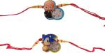 Kavim Kids Rakhi (3D Sonic The Hedgehog & Baby Kids Rakhi 2 Set)