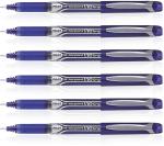 Pilot Hi-Tecpoint V10 Grip Medium Point Liquid Ink Pen | Tip Size - 1.0 MM | Dimpled Rubber Grip with Unique Dimple Tip Technology | Ink Colour - Blue | Pack of 6