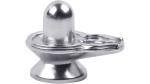 Navyaksh- NAVYAKSH Parad Shivling Pure Quality , Shivalinga Idol (Weight 85 Gram ) Decorative Showpiece - 3 cm (Silver Plated, Silver)