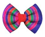 For The Fur Kids Rang Birangi Dog Bow Tie for Festivals and Weddings