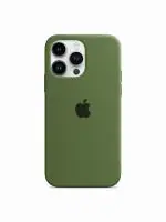 TREEMODA Silicone Triple Layer Protection iPhone 13 Pro Back Case. (Olive Green)