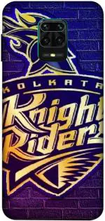 SARTOOLIYA Redmi Note 9 Pro Max Multicolor Plastic Kolkata Knight Riders Printed Water Proof Back Cover