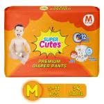 Super Cute's Wonder Pullups Diaper Pants with Wetness Indicators (Medium) | Super Soft and Rash Free Diapers| Protection upto 10 hours with No Leakage - Pack of 34