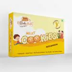 BakeBuds Millet Cookies-Oats Banana | Natural,Tasty and Nutritious | Cookies for Kids | Anytime Millet Snacks-160gms(24pcs)