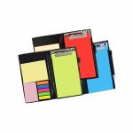 COI Memo Neon/Blue and Crimson Red Note Pad Organiser/Memo Notebook Holder