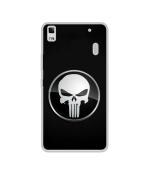 Casotec Skull Pattern Design Printed Silicon Soft TPU Back Case Cover for Lenovo K3 Note / A7000