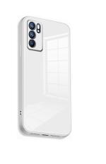 Sonty Oneplus 6 White And Glass Waterproof And Shock Absorbent Mobile Back Cover