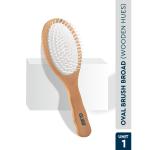 GUBB Oval Wooden Hair Brush Broad GB-LH-044 ( Hues)
