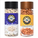 NUTZY NUTZZ Pure Natural Whole Dry Fruits | Fresh & Crunchy | Healthy & Tasty Snacks | High Protein & Rich Minerals & Immunity Booster Premium Nuts Combo (Cashew Almond)