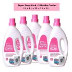 SOVARIX Front Load Washing Machine Liquid Multi-Fragrance Liquid Detergent 1 Ltr (Pack of 5)