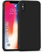 Aviaaz Apple iPhone X Black Silicon Back Cover