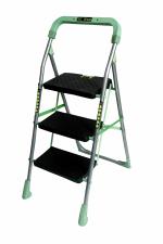 DPH 3 Step Ladder,Foldable,Oscar Premium Ladder,Heavy Duty,SafetyLock,Indoor,Outdoor Steel Ladder (With Platform, Hand Rail)
