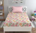 Mafatlal Classic Single Bed Printed Bedsheet Cotton Blend/ Microfibre with 1 Pillow Cover