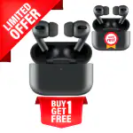 CHAKAM AIRBUDS AIRPRO Bluetooth Wireless Earphones with Touchstone Charging CASE TWS | Earbuds | Earphones | Airpods| Pack Of 2 (Black)