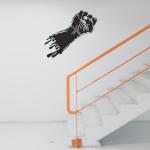 RANGOLI WALL DECOR. REDEFINED. Motivational hand Wall Sticker (PVC Vinyl, 54 cm x 22 cm, Self-Adhesive)