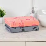 JARS Collections Set of 2 Soft and water absorbent Microfibre baby Towels (Multicolor)(19x38 inches)