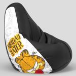 ComfyBean Bag with Beans Filled 3XL- Official: Garfield Bean Bags - For Young Adults - Max User Height : 5-5.8 Ft.-Weight : 60-70 Kgs(Model: Printed - GARFIELD -Garfield_ARTWORK-11 - Black)