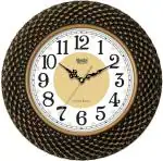 Ajanta Brown Analog Standard Wall Clock with Glass (35 x 35 cm) 8087