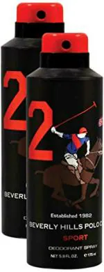 Beverly Hills Polo Club Deodorant No. 2 Man Deodorant- 175ml Each