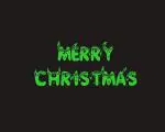DreamKraft Green Graphic Print Vinyl Glow In Dark Merry Christmas Radium Sticker 45x20 cm