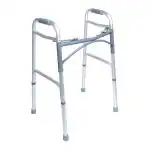 KosmoCare Premium Imported Light weight Aluminum Height Adjustable Folding Walker 2 - Color Silver