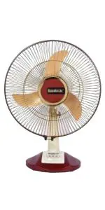Santosh Sania 16 Inch 400 mm Ultra High Speed 3 Blade Table Fan (Gold, Pack of 1)