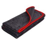 Auto Hub 600 GSM Microfiber Cloth , Car Cleaning Cloth, Car Microfiber Cloth, Twisted Loop, Lint-Free Cloth, Size: 60cmx40cm, Pack of 2, Color:- Grey